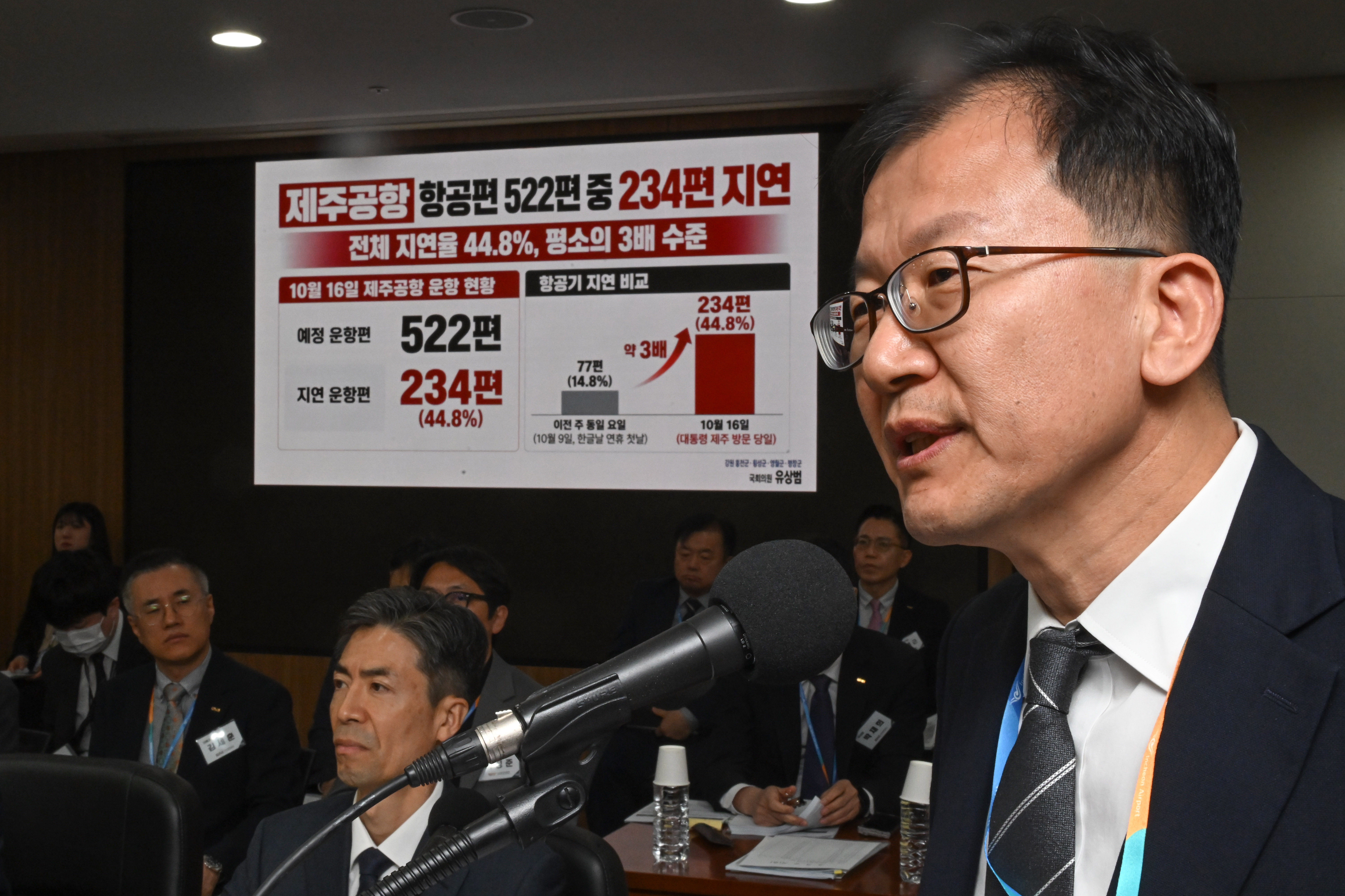 제주공항 지연, 대통령 탓 아니라더니⋯국토부 “영향 있었다”